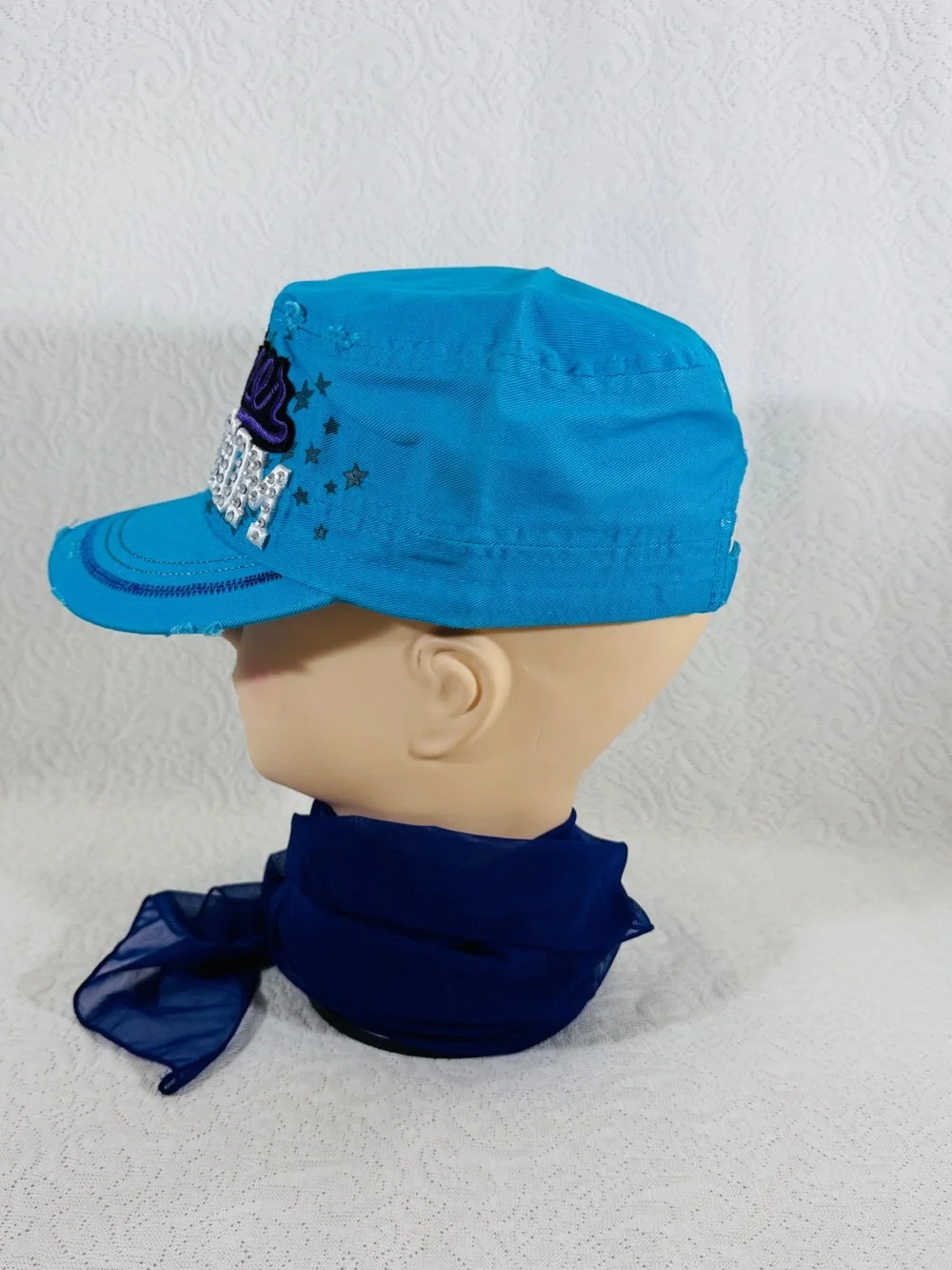 New With Tag Turquoise Cheer Mom Embroidered Women Cap Hat